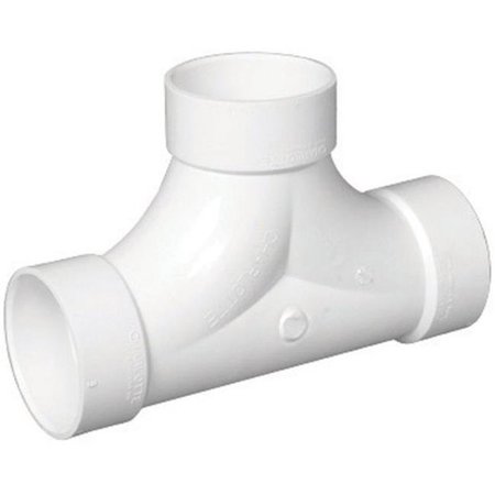 CHARLOTTE PIPE AND FOUNDRY Charlotte Pipe & Foundry PVC004480800HA Two-Way Cleanout Tee; 4 in. Hxhxh 4063681